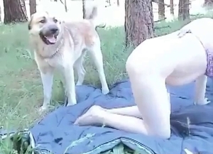Lovely BBW wants to have sexy fun with a doggo
