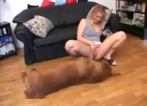 Great amateur bestiality action with a nice zoofil