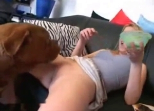 Great amateur bestiality action with a nice zoofil