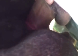 Hot black mare is going to get off with hard sex